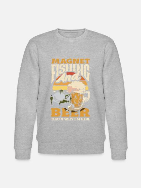 Magnetfischen Detektion Schatzsuche - Stanley/Stella Unisex Bio-Sweatshirt CHANGER - Grau meliert