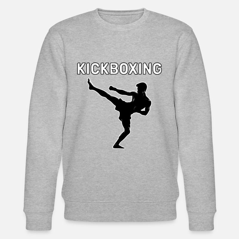 Kickboxen FIghter Kickboxer - Stanley/Stella Unisex Bio-Sweatshirt CHANGER  - Grau meliert
