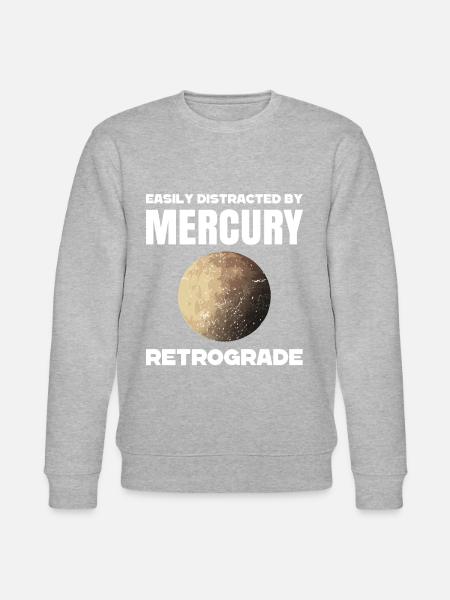 Retrograde planets Mercury retrograde - Stanley/Stella CHANGER Unisex Organic Sweatshirt - heather grey