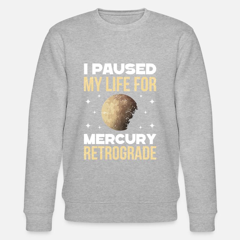 Planètes rétrogrades Mercure rétrograde - Sweat bio CHANGER Stanley/Stella Unisexe - gris chiné