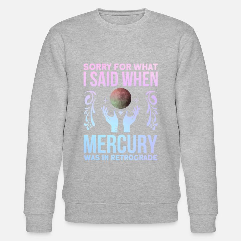 Planètes rétrogrades Mercure rétrograde - Sweat bio CHANGER Stanley/Stella Unisexe - gris chiné