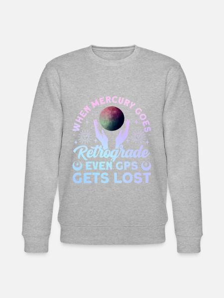 Retrograde planets Mercury retrograde - Stanley/Stella CHANGER Unisex Organic Sweatshirt - heather grey