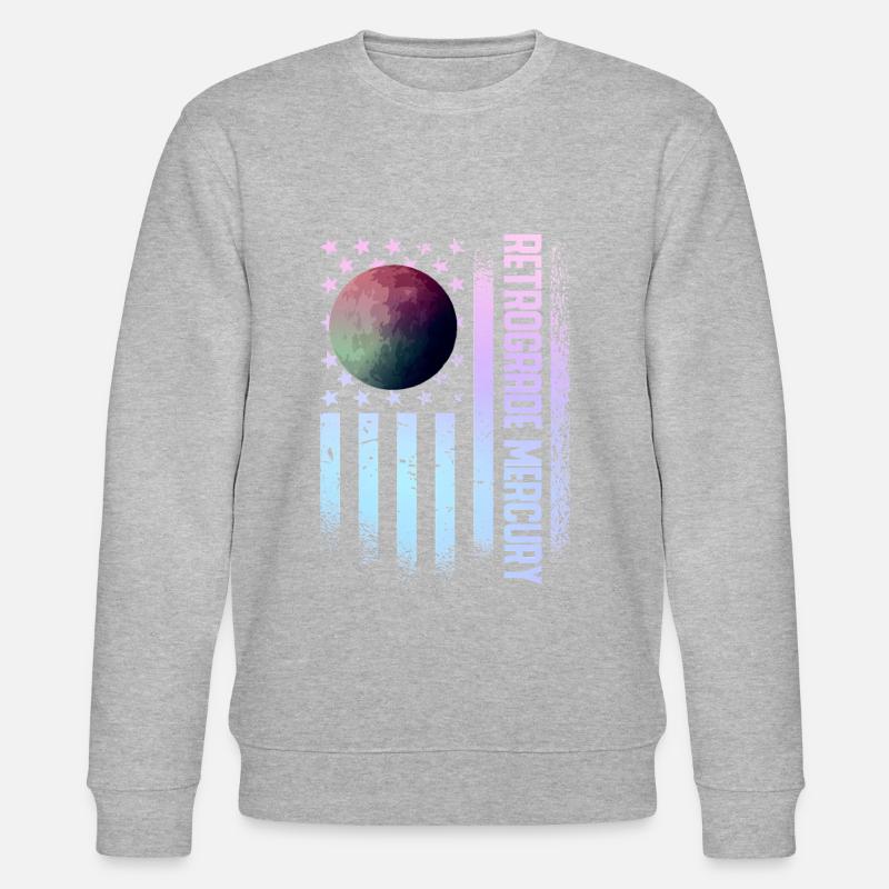 Retrograde planets Mercury retrograde - Stanley/Stella CHANGER Unisex Organic Sweatshirt - heather grey
