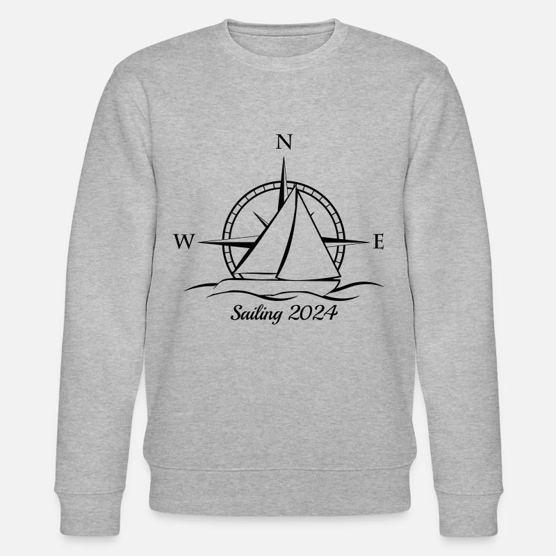 Sailing 2024 - Stanley/Stella Unisex Bio-Sweatshirt CHANGER  - Grau meliert