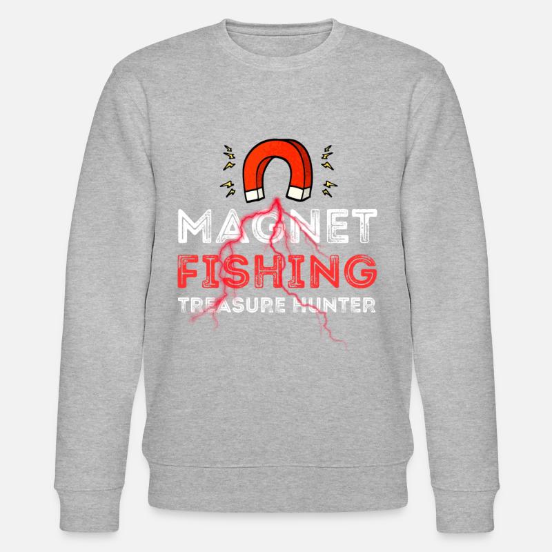 MAGNETFISCHEN SCHATZSUCHER - Stanley/Stella Unisex Bio-Sweatshirt CHANGER  - Grau meliert