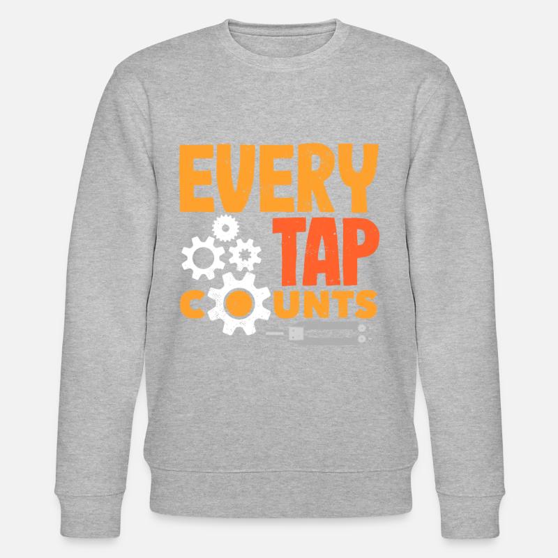 Machiniste CNC drôle - Sweat bio CHANGER Stanley/Stella Unisexe - gris chiné