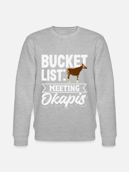 Funny zookeeper okapi lover - Stanley/Stella CHANGER Unisex Organic Sweatshirt - heather grey