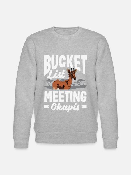 Funny zookeeper okapi lover - Stanley/Stella CHANGER Unisex Organic Sweatshirt - heather grey
