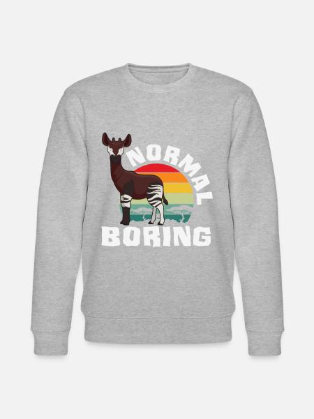 Funny zookeeper okapi lover - Stanley/Stella CHANGER Unisex Organic Sweatshirt - heather grey