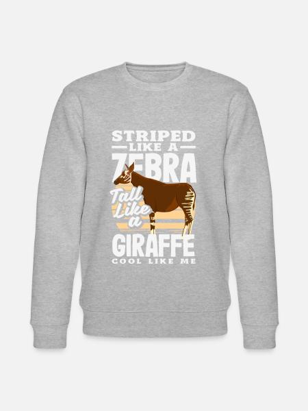 Funny zookeeper okapi lover - Stanley/Stella CHANGER Unisex Organic Sweatshirt - heather grey