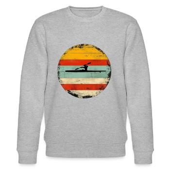 Canadian Canoe 3 - Stanley/Stella Unisex Bio-Sweatshirt CHANGER  - Grau meliert - Vorne - Nik (191cm) & Marisol (170cm)