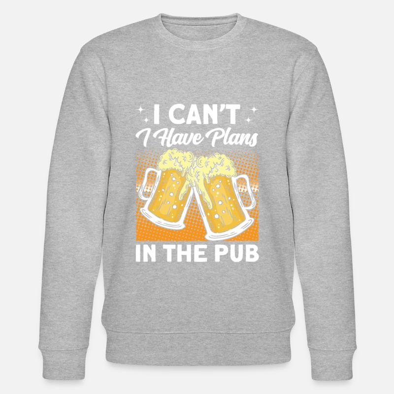 Crawled Pub Crawl Alcohol Drinking - Stanley/Stella CHANGER Unisex Organic Sweatshirt - heather grey