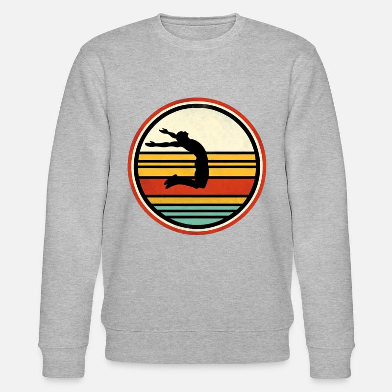 Saut en longueur 3 - Sweat bio CHANGER Stanley/Stella Unisexe - gris chiné