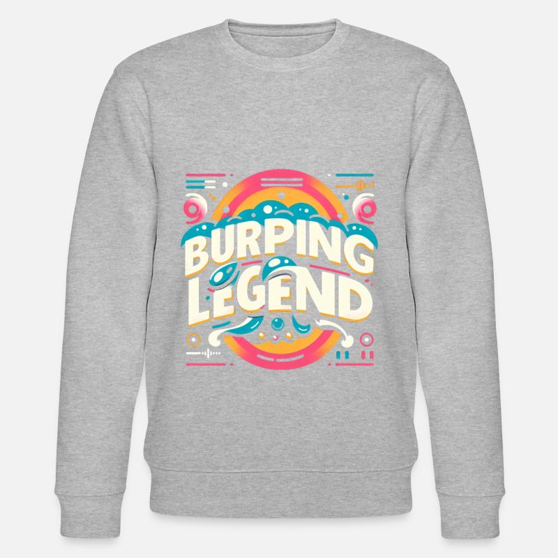 Burping Legend 14 - Stanley/Stella CHANGER Unisex Organic Sweatshirt - heather grey