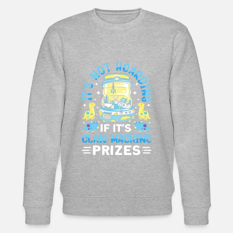 Claw Game Funny Claw Machine - Stanley/Stella CHANGER Unisex Organic Sweatshirt - heather grey