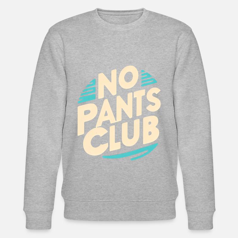 No Pants Club 7 - Stanley/Stella Unisex Bio-Sweatshirt CHANGER - Grau meliert