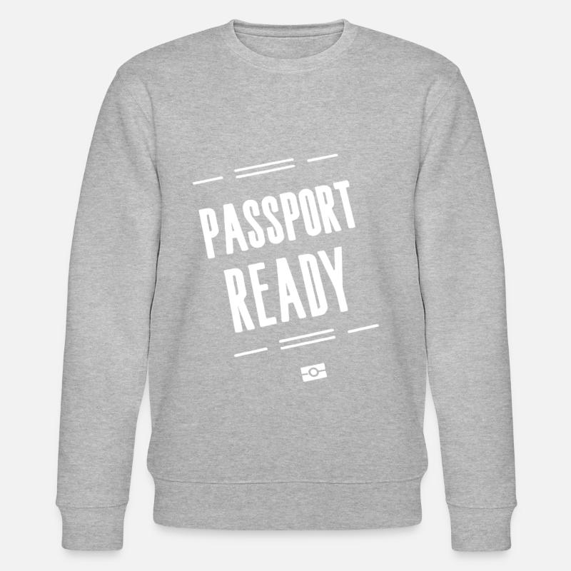 Passeport prêt 12 - Sweat bio CHANGER Stanley/Stella Unisexe - gris chiné