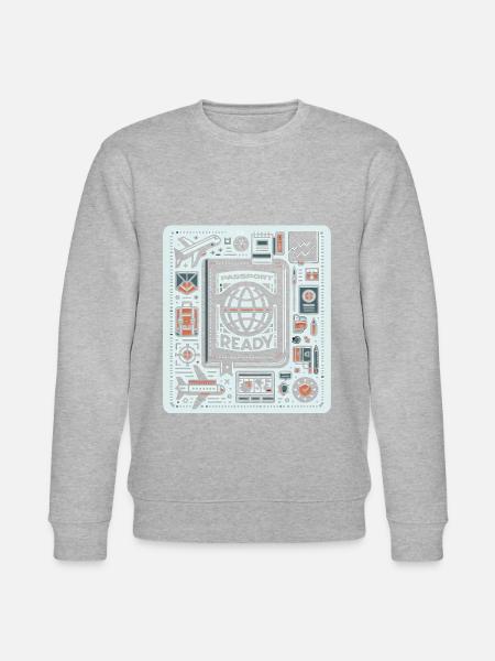 Passport Ready 5 - Stanley/Stella CHANGER Unisex Organic Sweatshirt - heather grey