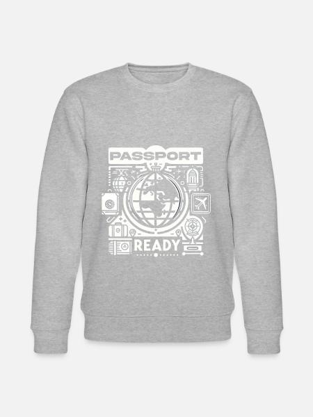 Passport Ready 9 - Stanley/Stella CHANGER Unisex Organic Sweatshirt - heather grey
