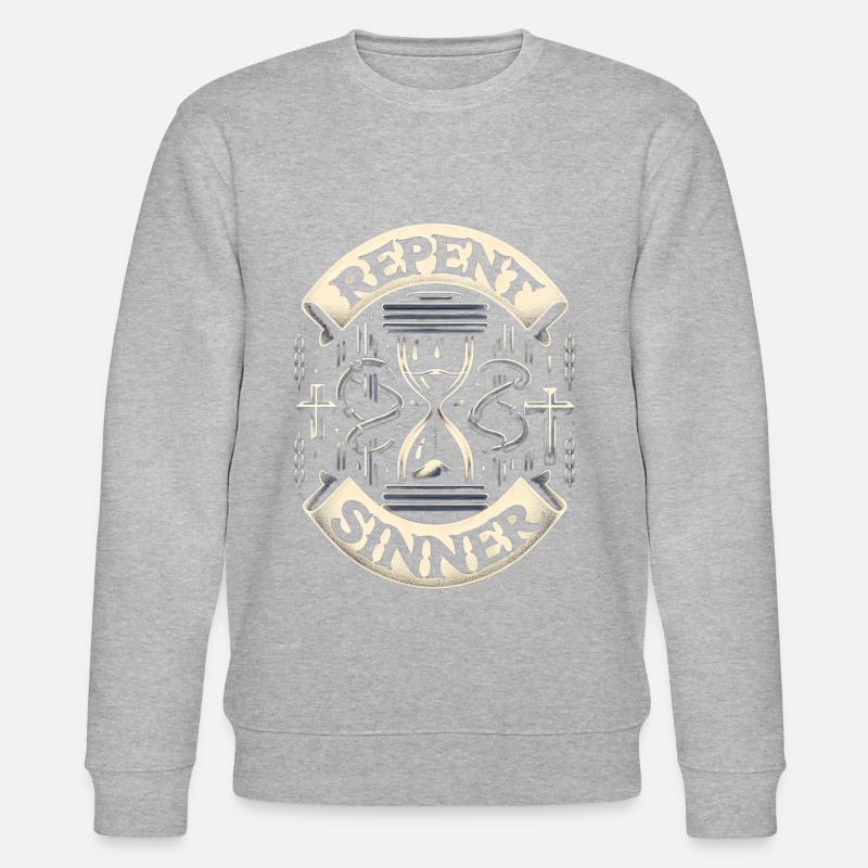 Repent Sinner 16 - Stanley/Stella CHANGER Unisex Organic Sweatshirt - heather grey