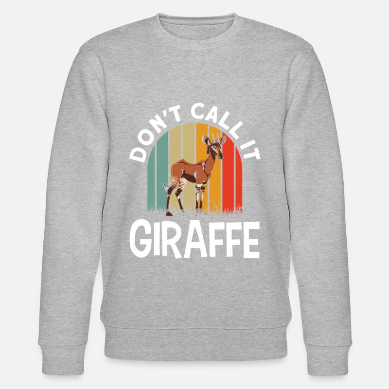 Funny zookeeper okapi lover - Stanley/Stella CHANGER Unisex Organic Sweatshirt - heather grey