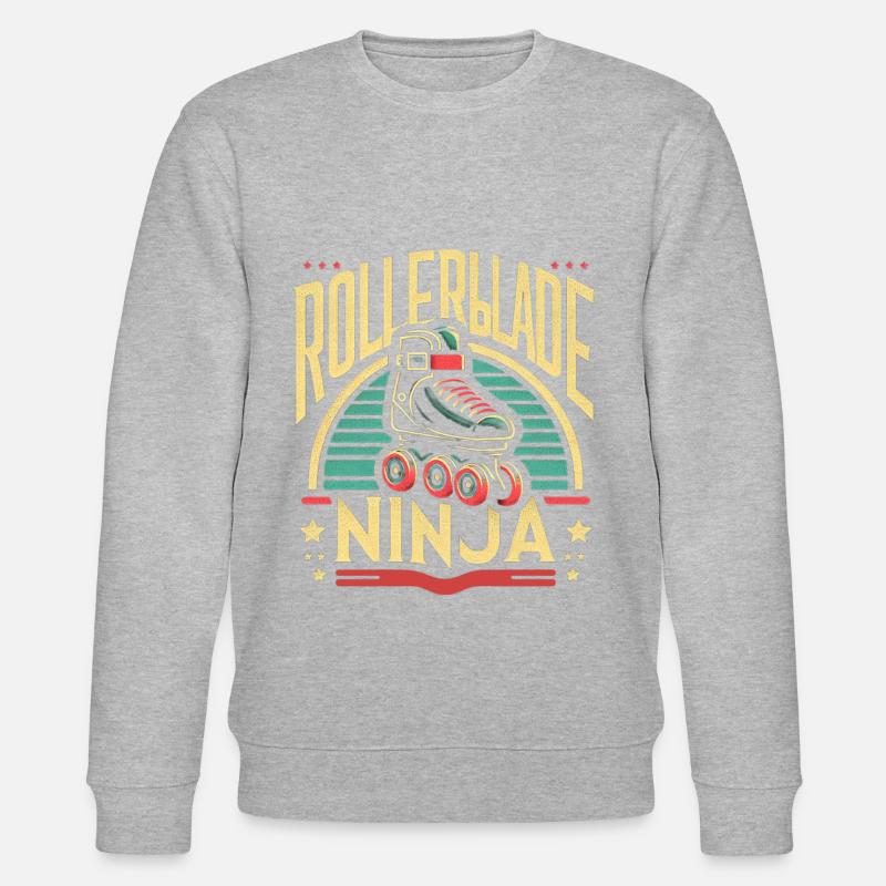 Rollerblade Ninja 8 - Stanley/Stella CHANGER Unisex Organic Sweatshirt - heather grey