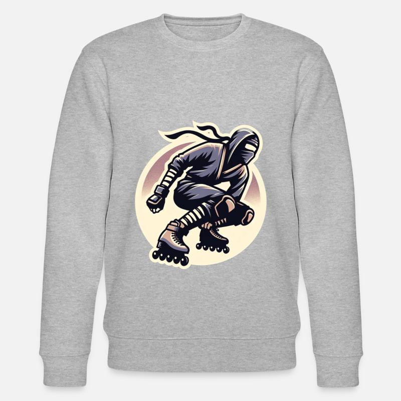 Rollerblade Ninja 9 - Stanley/Stella Unisex Bio-Sweatshirt CHANGER  - Grau meliert