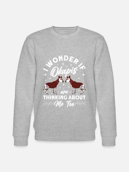 Funny zookeeper okapi lover - Stanley/Stella CHANGER Unisex Organic Sweatshirt - heather grey
