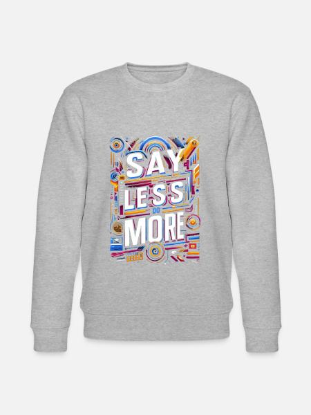 Dites moins, faites-en plus 8 - Sweat bio CHANGER Stanley/Stella Unisexe - gris chiné