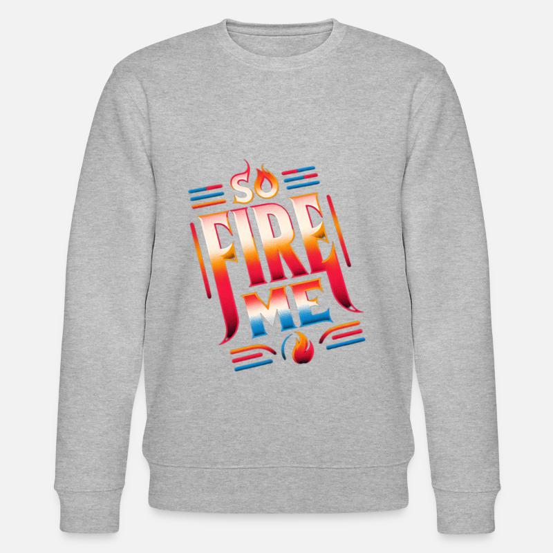So Fire Me 13 - Stanley/Stella Unisex Bio-Sweatshirt CHANGER  - Grau meliert