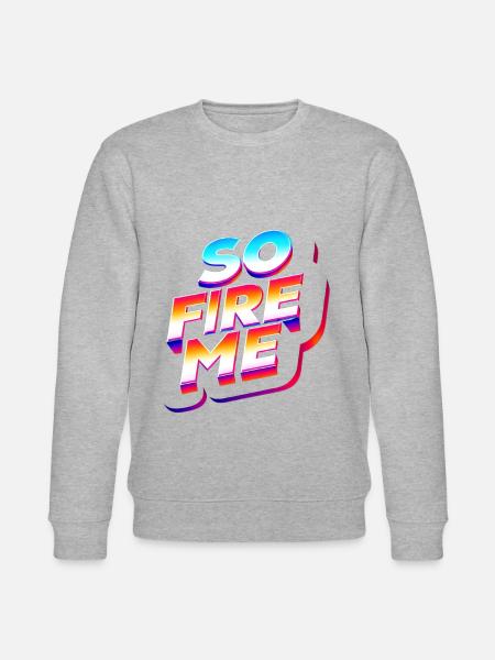 So Fire Me 15 - Stanley/Stella Unisex Bio-Sweatshirt CHANGER  - Grau meliert