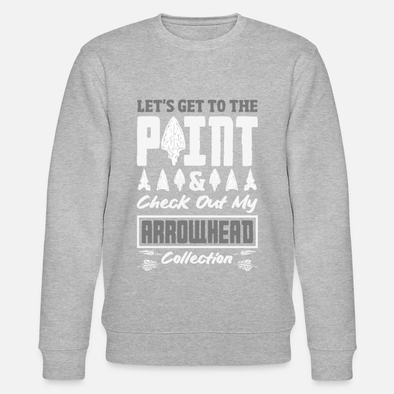 Arrowhead Hunter Bogenschießen Arrowhead - Stanley/Stella Unisex Bio-Sweatshirt CHANGER - Grau meliert