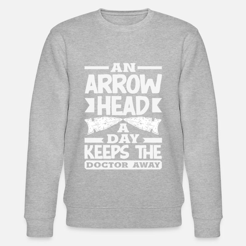 Arrowhead Hunter Archery Arrowhead - Stanley/Stella CHANGER Unisex Organic Sweatshirt - heather grey