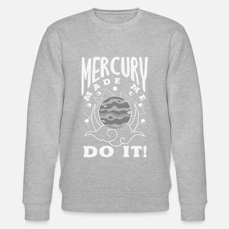 Retrograde planets Mercury retrograde - Stanley/Stella CHANGER Unisex Organic Sweatshirt - heather grey