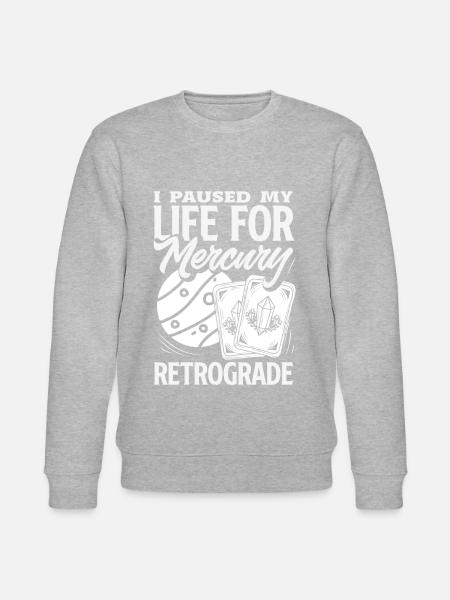 Retrograde planets Mercury retrograde - Stanley/Stella CHANGER Unisex Organic Sweatshirt - heather grey