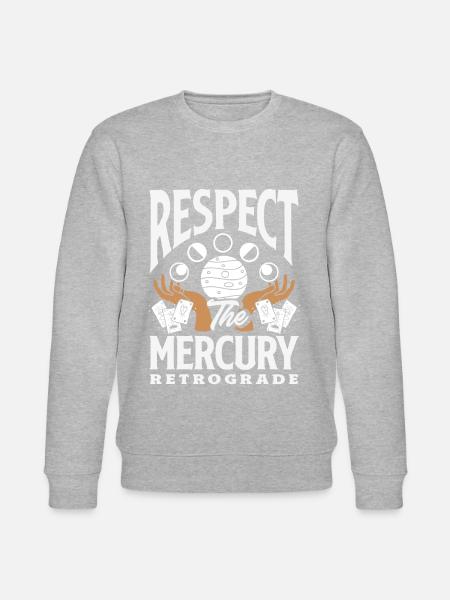 Retrograde planets Mercury Retrograde - Stanley/Stella CHANGER Unisex Organic Sweatshirt - heather grey