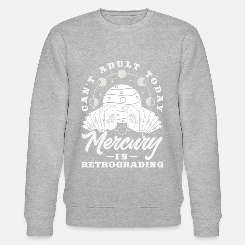 Retrograde planets Mercury Retrograde - Stanley/Stella CHANGER Unisex Organic Sweatshirt - heather grey
