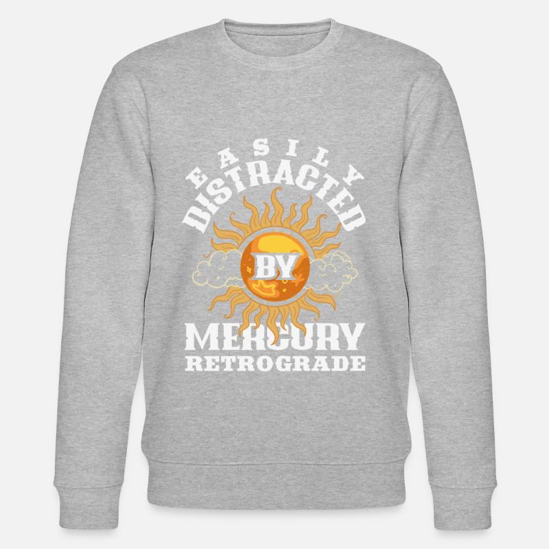 Retrograde planets Mercury Retrograde - Stanley/Stella CHANGER Unisex Organic Sweatshirt - heather grey