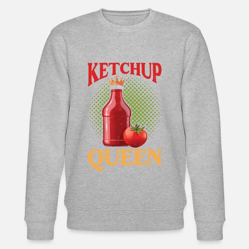 Ketchup Queen 20 - Stanley/Stella Unisex Bio-Sweatshirt CHANGER  - Grau meliert