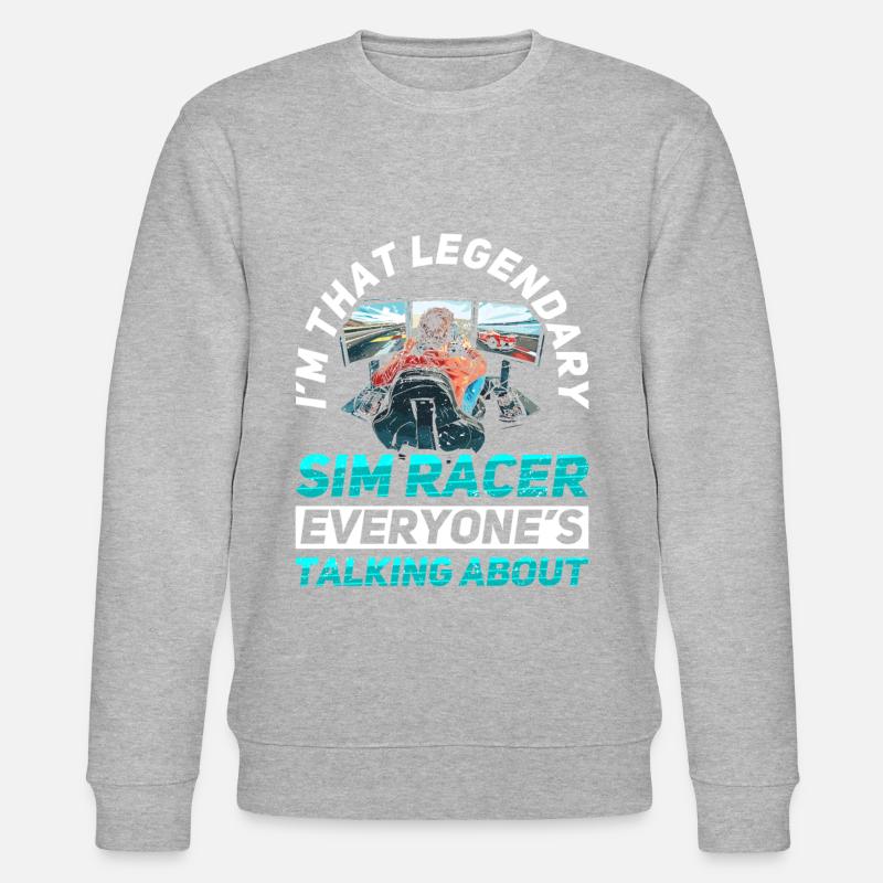 Simulateur Cockpit Esports Sim Racing - Sweat bio CHANGER Stanley/Stella Unisexe - gris chiné