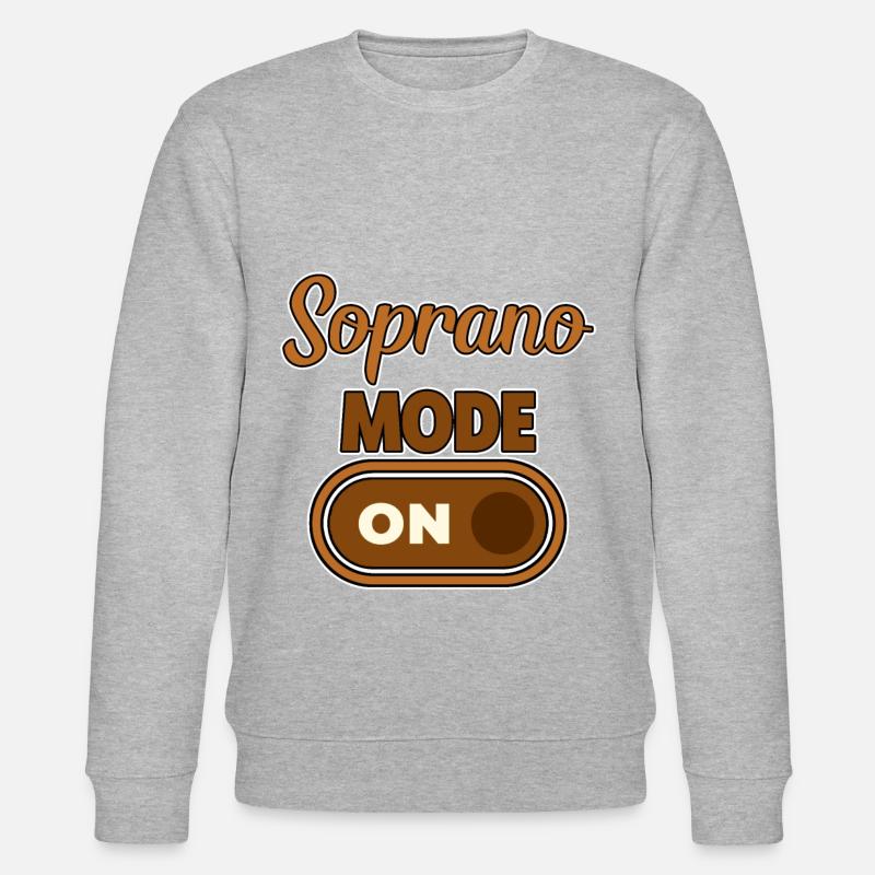Soprano Mode On 2 - Stanley/Stella Unisex Bio-Sweatshirt CHANGER - Grau meliert