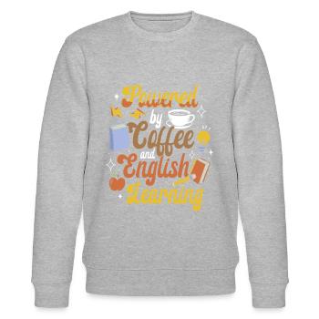 Englischlehrer Englischlerner ELL-Lehrer - Stanley/Stella Unisex Bio-Sweatshirt CHANGER  - Grau meliert - Vorne - Nik (191cm) & Marisol (170cm)