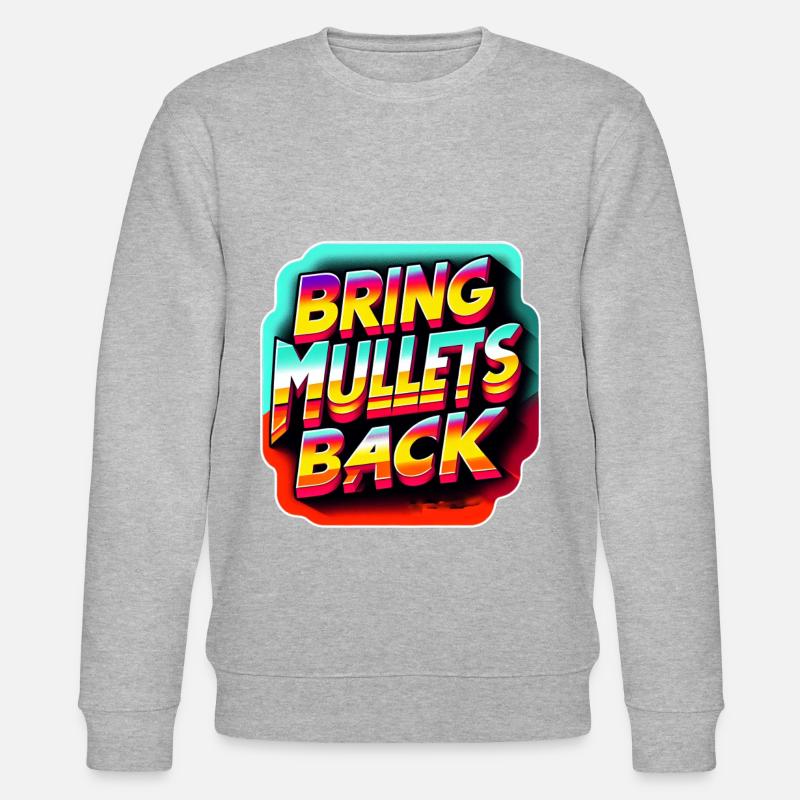 Bring Mullets Back 8 - Stanley/Stella Unisex Bio-Sweatshirt CHANGER  - Grau meliert