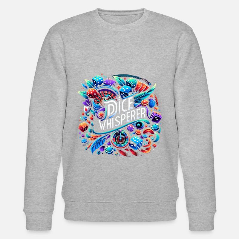 Chuchoteur de dés 6 - Sweat bio CHANGER Stanley/Stella Unisexe - gris chiné