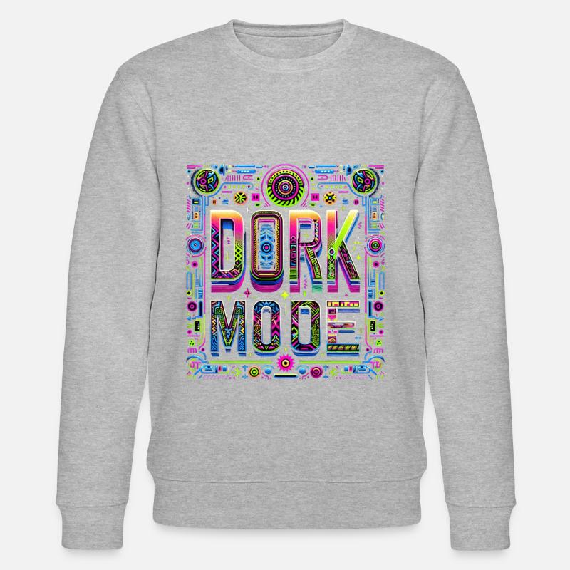 Dork Mode 10 - Stanley/Stella Unisex Bio-Sweatshirt CHANGER  - Grau meliert