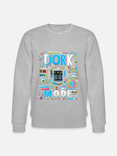 Dork Mode 14 - Stanley/Stella CHANGER Unisex Organic Sweatshirt - heather grey