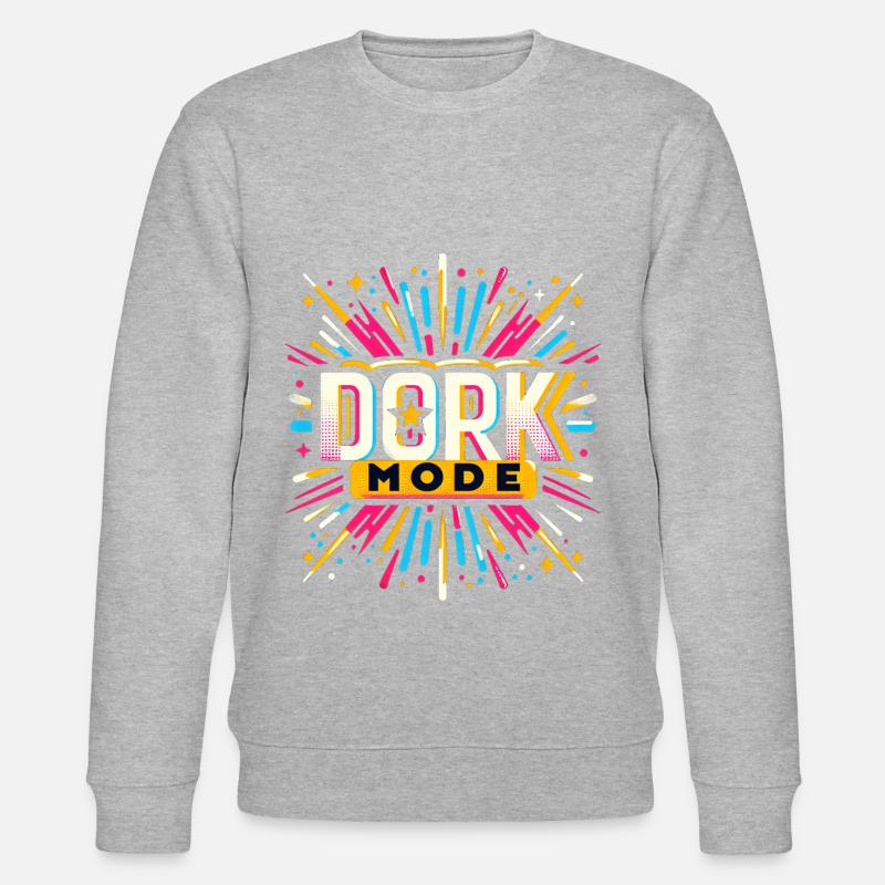 Dork Mode 9 - Stanley/Stella CHANGER Unisex Organic Sweatshirt - heather grey