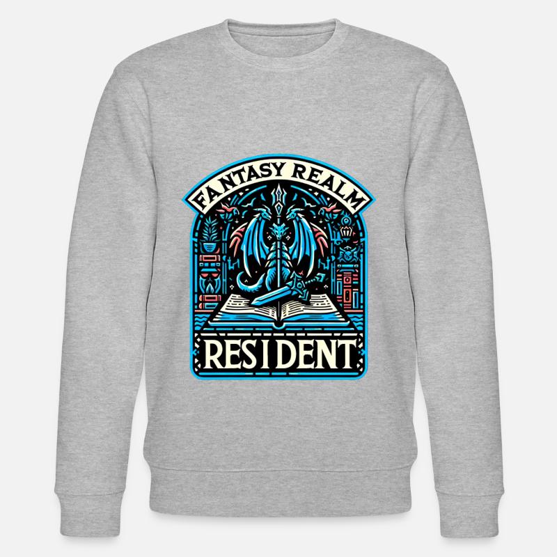 Fantasy Realm Resident 2 - Stanley/Stella Unisex Bio-Sweatshirt CHANGER  - Grau meliert