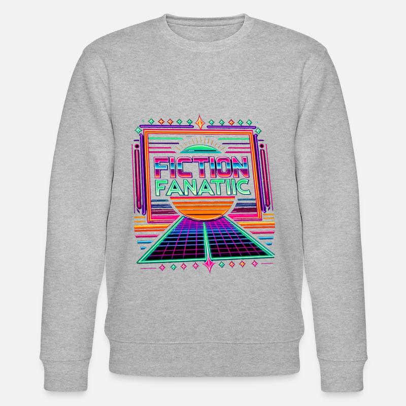 Fiction Fanatic 4 - Stanley/Stella Unisex Bio-Sweatshirt CHANGER  - Grau meliert