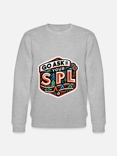 Go Ask Your Spl 10 - Stanley/Stella CHANGER Unisex Organic Sweatshirt - heather grey